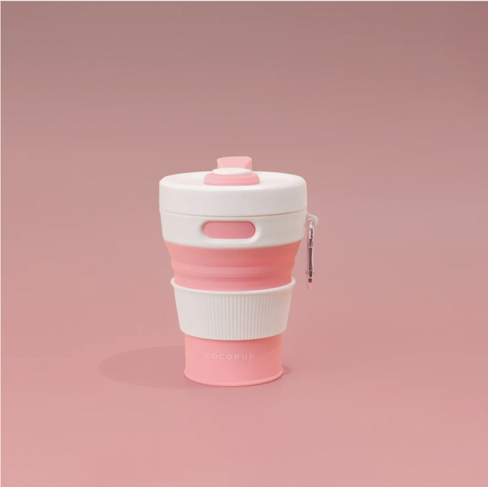 COCOPup London Collapsible eco friendly pink Coffee Cup