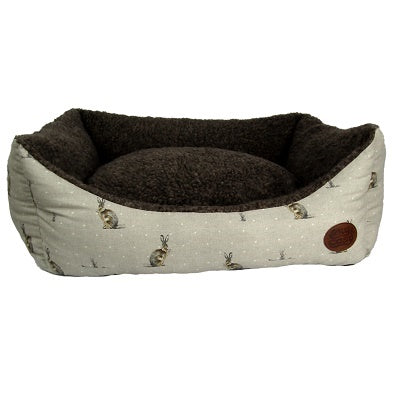 Snug&Cosy Hare Print Rectangle Bed