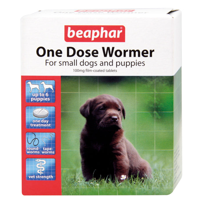 One Dose Wormer Small Dog & Puppy x6