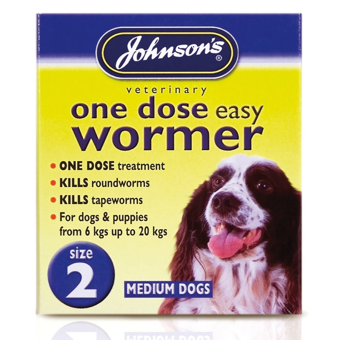JVP 1 Dose Wormer Dogs Size 2(6x2Tab)