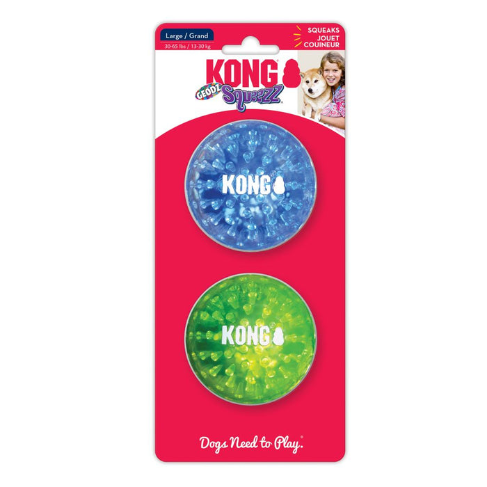 Kong Squeezz Geodz 2pk Assorted