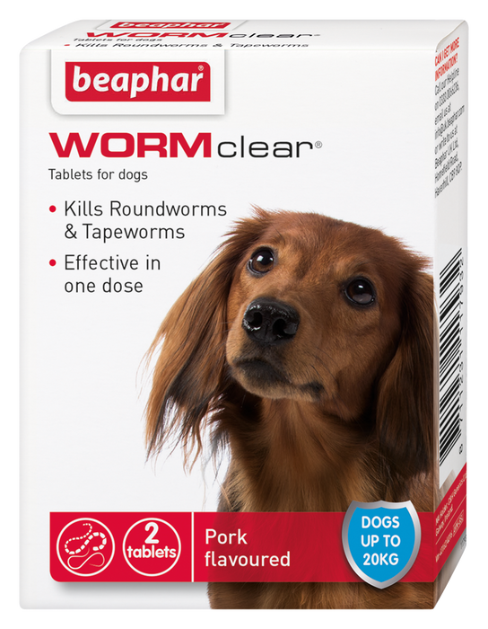 Beaphar WORMclear Dog to 20kg 2 tabs x6