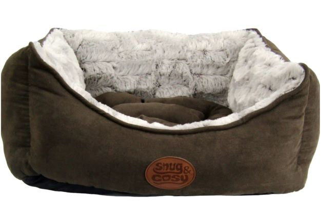 Snug&Cosy Novara Brown Rectangle Bed