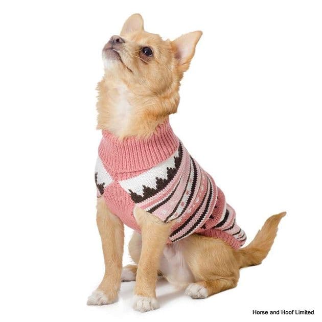 Ancol Alpine Knit Sweater Pink