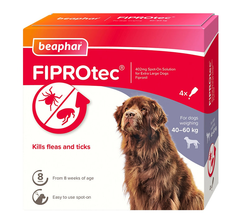Beaphar FIPROtec XLarge Dog 4 pipette x6