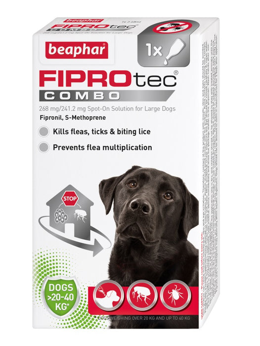 Beaphar FIPROtec COMBO Lrg Dog 1 pip x6