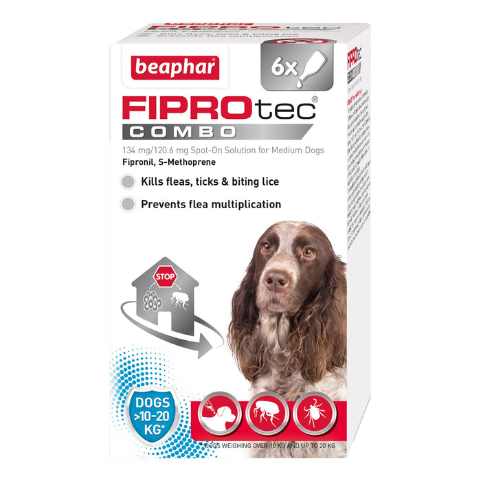 Beaphar FIPROtec COMBO Med Dog 6 pip x4